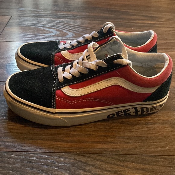 Red and Black Vans - Picture 3 of 4